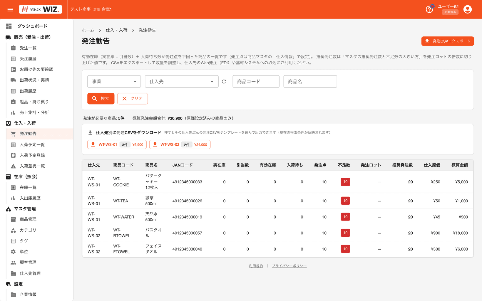 発注勧告